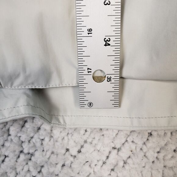 Vintage Marmot Trench Coat M White Long Rain Jacket Parka Old Money Preppy Chic - Picture 6 of 11